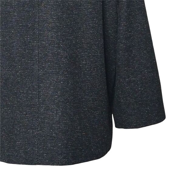 Harve Benard Single Top Button Blazer Womem's L Dark Speckled Gray Lined Classic - Picture 5 of 10